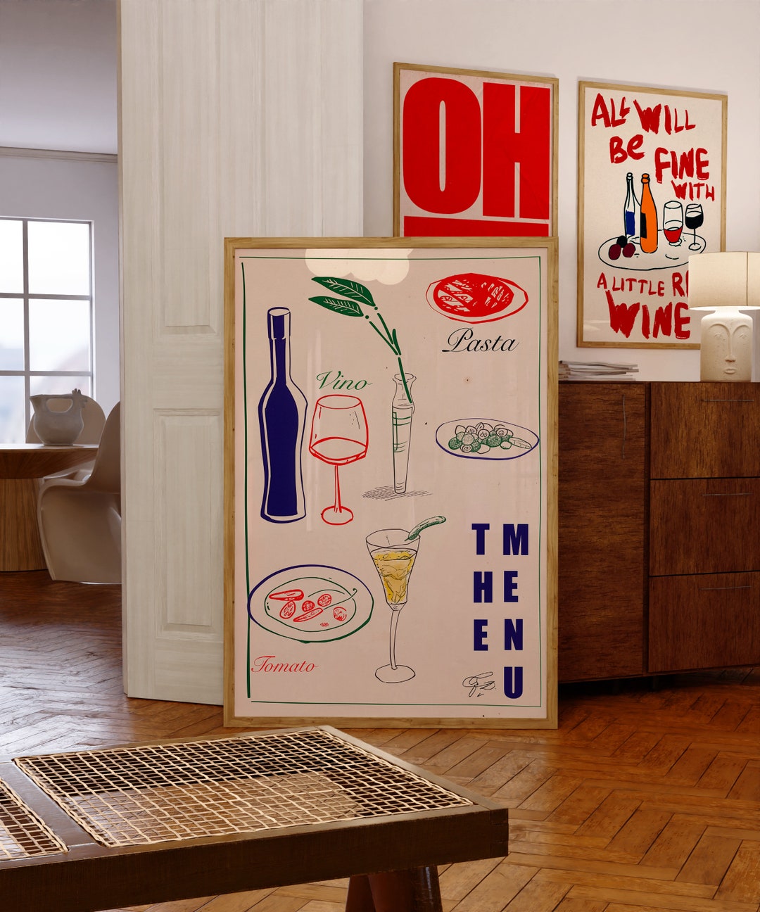 70s Menu Poster: Retro Kitchen Wall Art (digital Download) - Etsy