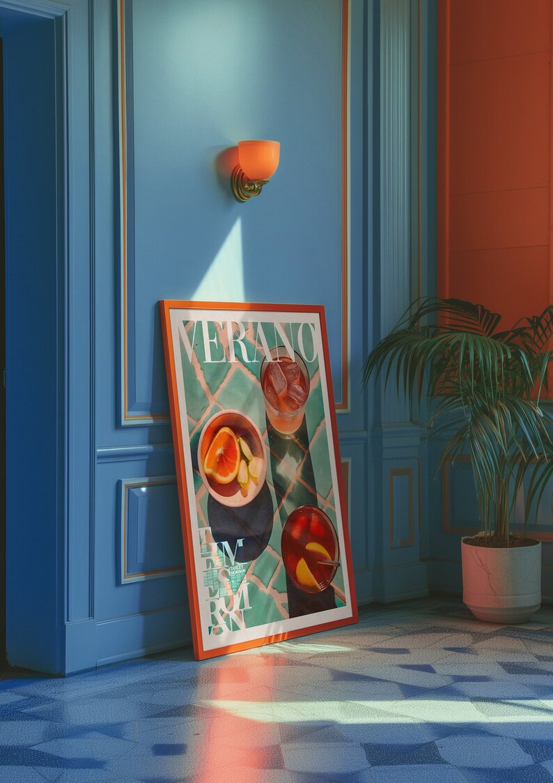 Vogue Magazine Poster, Dopamine Decor, Kitchen Wall Art, Trendy Poster, Psychedelic Wall Art, Y2K Apartment Poster, Summer Poster, Preppy Wall Print, Minimalist Wall Art, Green Wall Art, Trippy Wall Art, 70s Wall Art, Vogue Poster, Retro Wall Art