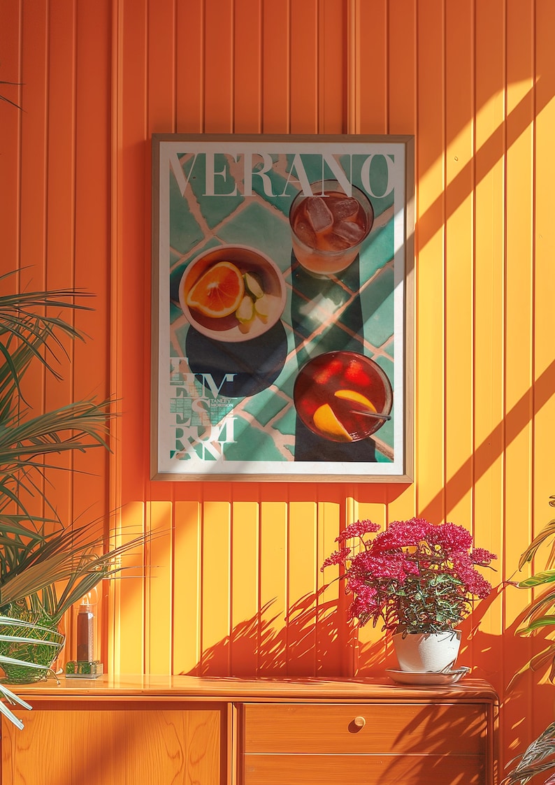 Vogue Magazine Poster, Dopamine Decor, Kitchen Wall Art, Trendy Poster, Psychedelic Wall Art, Y2K Apartment Poster, Summer Poster, Preppy Wall Print, Minimalist Wall Art, Green Wall Art, Trippy Wall Art, 70s Wall Art, Vogue Poster, Retro Wall Art