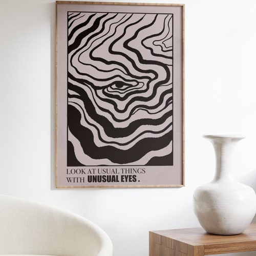 Psychedelic Eye Art Print: 70s Retro Home Decor - Etsy