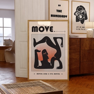 Aesthetic Home Decor, Dorm Poster, Minimalist Poster, Y2k Apartment Decor, Trendy Wall Print, Cute Wall Art, Trippy Wall Art, Psychedelic Wall Art, Self Affirmation Poster,Aura Poster, Funky Wall Decor, Gradient Wall Art, 70s Retro Print, Move Poster