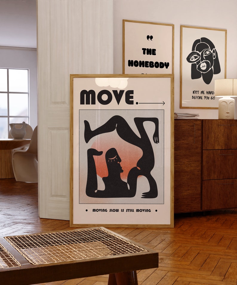 Aesthetic Home Decor, Dorm Poster, Minimalist Poster, Y2k Apartment Decor, Trendy Wall Print, Cute Wall Art, Trippy Wall Art, Psychedelic Wall Art, Self Affirmation Poster,Aura Poster, Funky Wall Decor, Gradient Wall Art, 70s Retro Print, Move Poster
