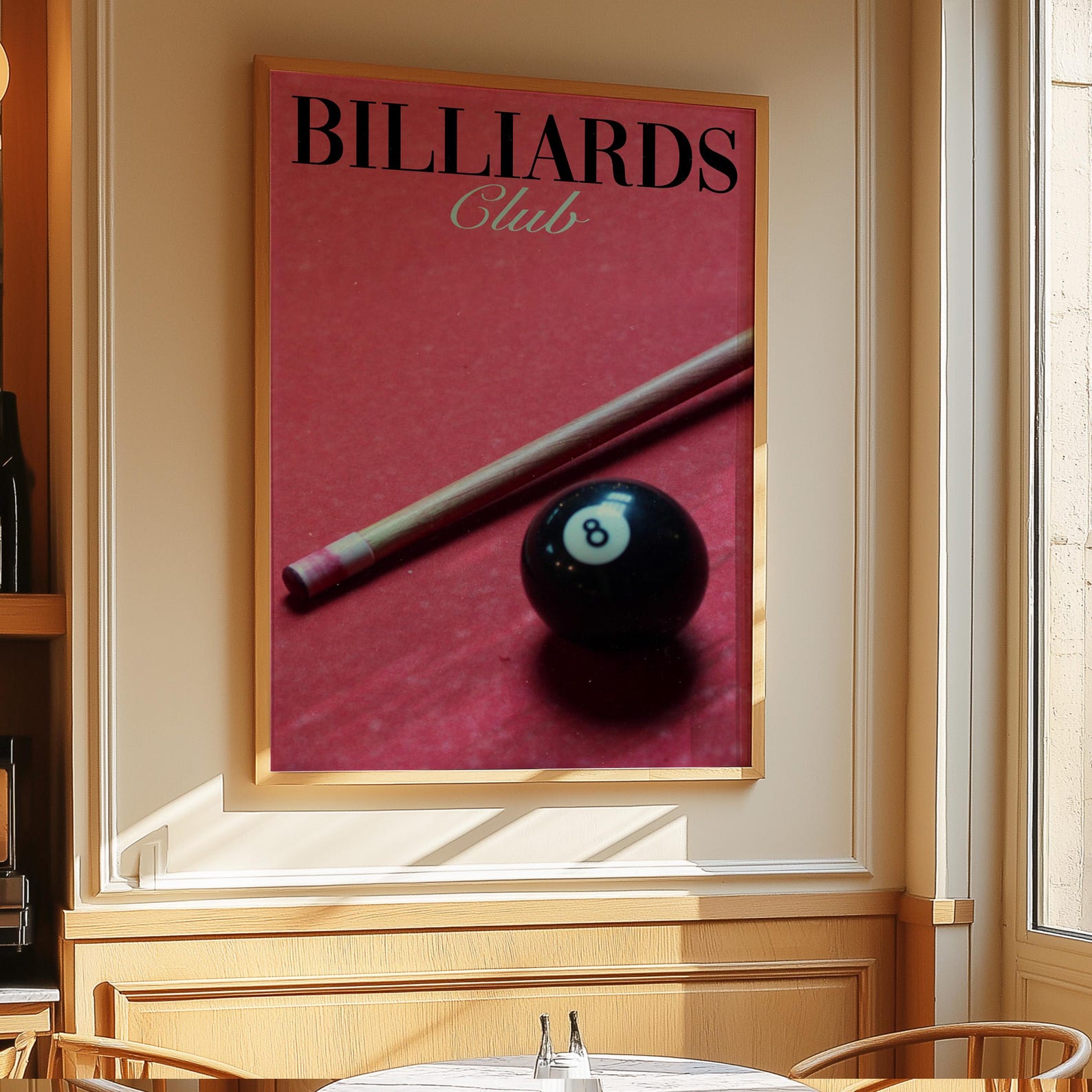 Lucky 8 Ball Poster: Retro Billiards Print (digital Download) - Etsy