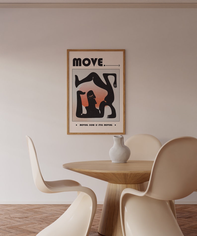 Aesthetic Home Decor, Dorm Poster, Minimalist Poster, Y2k Apartment Decor, Trendy Wall Print, Cute Wall Art, Trippy Wall Art, Psychedelic Wall Art, Self Affirmation Poster,Aura Poster, Funky Wall Decor, Gradient Wall Art, 70s Retro Print, Move Poster