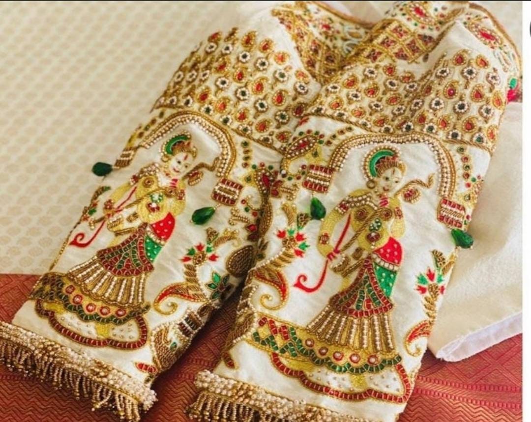 Exclusive Indian Embroidery Maggam Work Blouse Bridal Blouse - Etsy