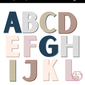 Neutral Lettering, Bulletin Board Letters, Boho Classroom Decor, Classroom Display, Lettering Pack, School Classroom Decor Headers