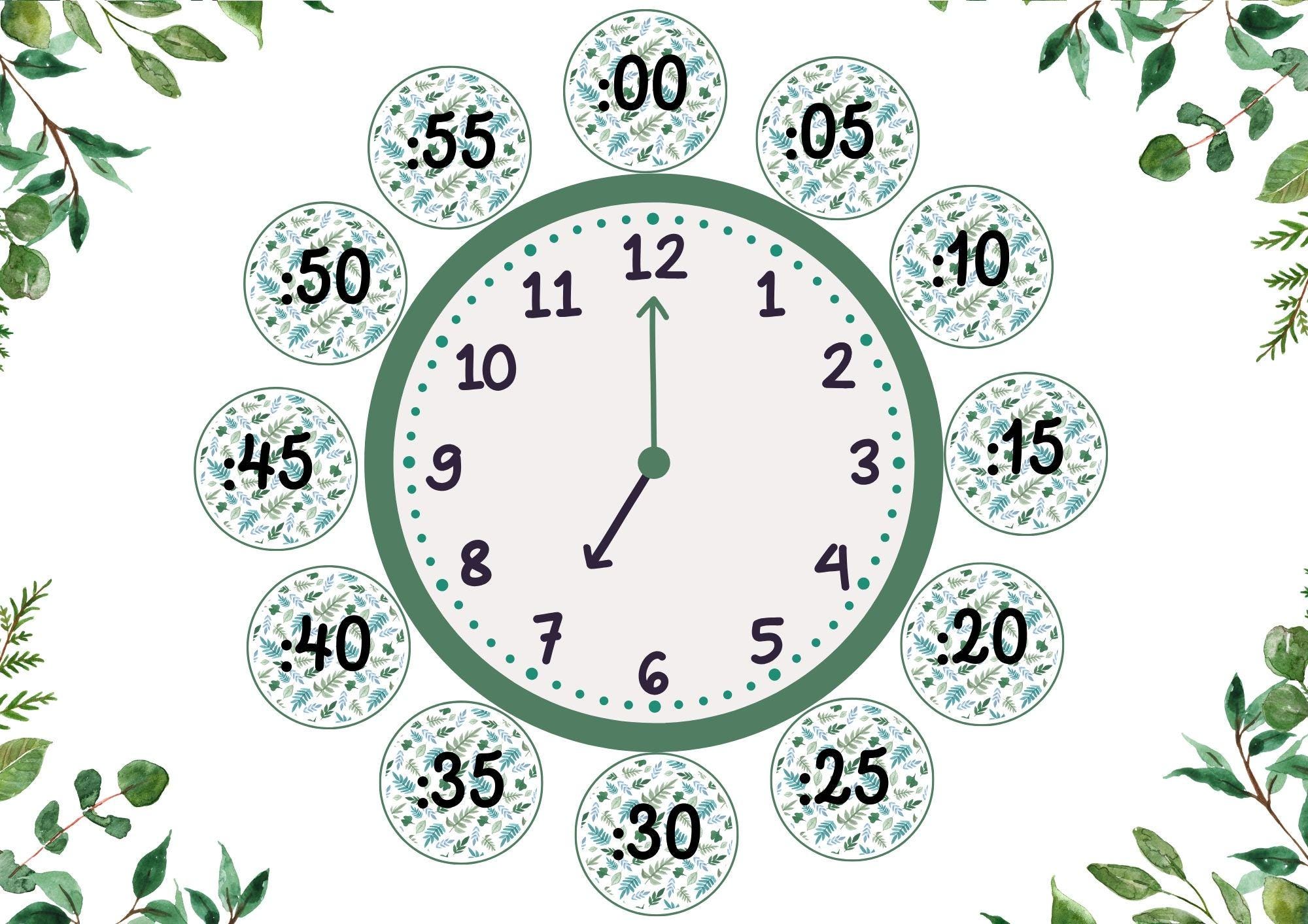 Botanical Green Classroom Decor Bundle | Calm Leafy Theme Display Set ...