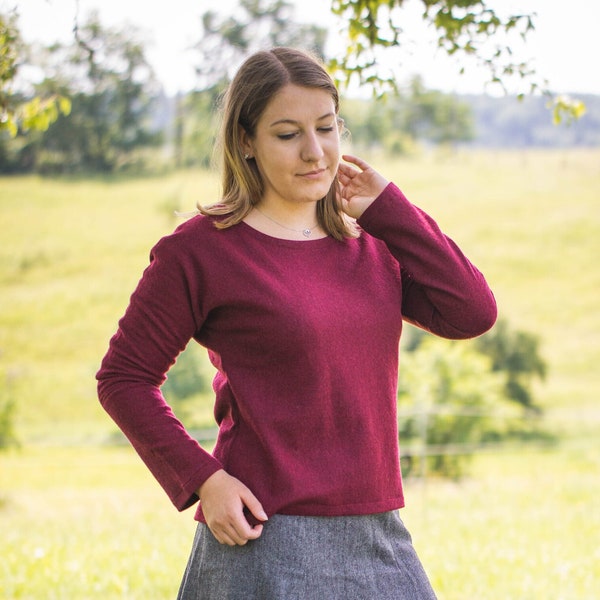 Pullover aus Schurwolle für Damen Wollpullover Modell Sophia