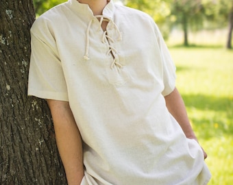 Short-sleeved casual shirt Men's shirt model Ben