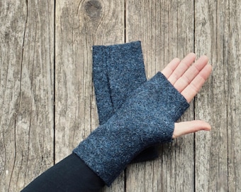 OHYER armstulpen armwarmers handstulpen vingerloze handschoenen hand warmers Lange vingerloze handschoenen Zachte polswarmers armstulpen Armwarmers Gestreept Voor Kerstmis, wit, 17*7 cm-Halbfinger