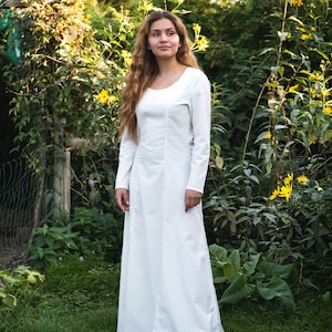 Underdress for historical costume made of cotton, plain underdress Eva
