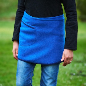 Cacheur hip skirt miniskirt kidney warmer wrap skirt made of wool felt model Alma