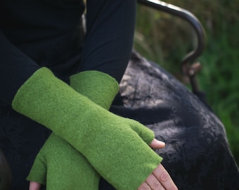 Pulswärmer Handstulpen mit Daumen Modell Sarah