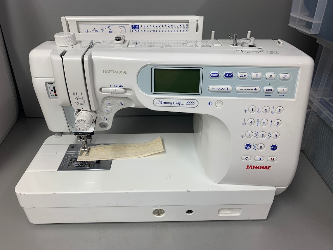 Janome Memory Craft 6600P Sewing Machine Refurbished Etsy