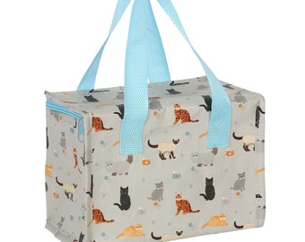 Childrens Adult Kids Lunch Bag Cool bag School Cat Gift Insulated bags UK Childrens Adult Kids Lunch Bag Cool bag School Cat Gift Insulated bags UK