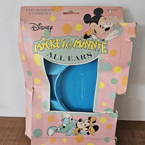 Vintage Disney WD770 Mickey & Minnie All Ears Headband In Original Packaging