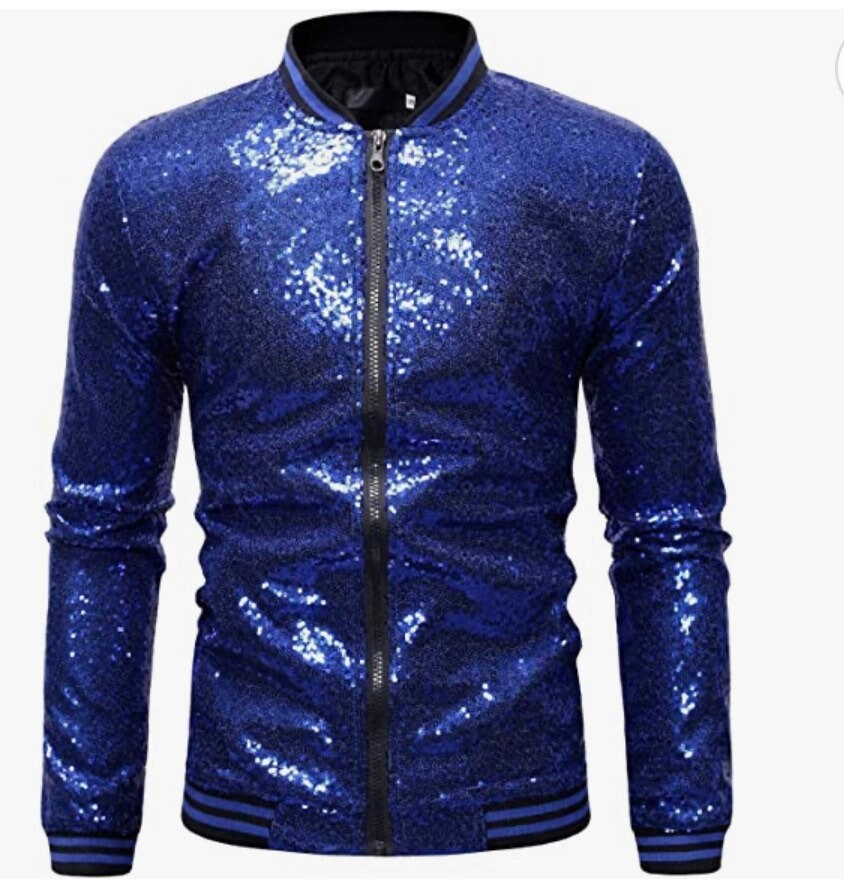 Mens Sequin Jacket Etsy