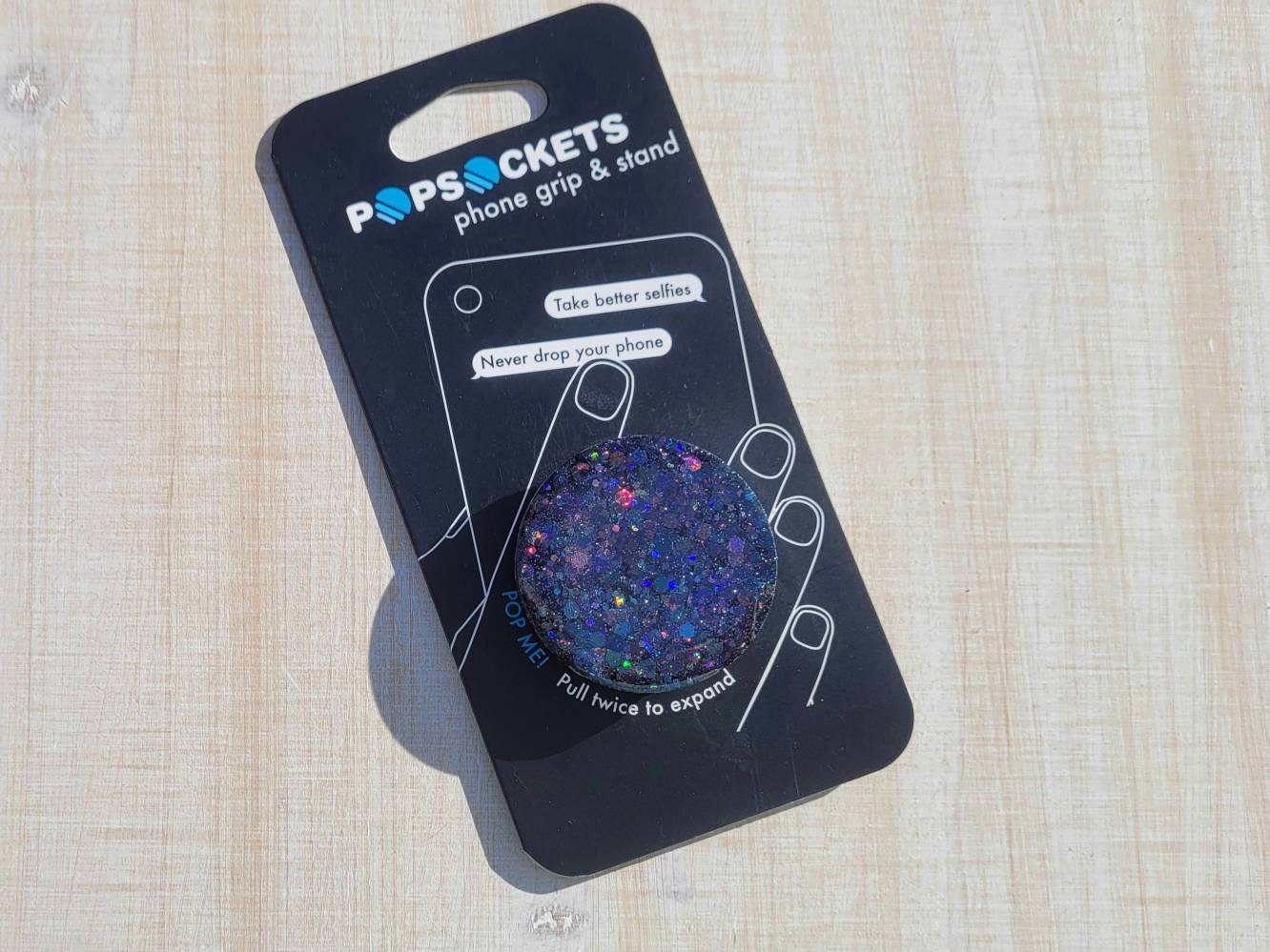 Custom Glitter Popsockets Phone Grip With Expanding 