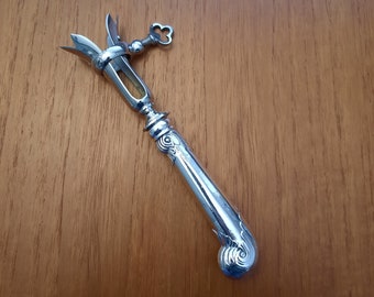 Ham Bone Clamp with Silver Handle Hallmarked Sheffield 1905 Stunning Item for Your Fine Dining Experience Great Gift Ideas for Foodies