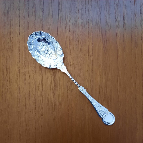 Victorian Pudding Server, Silver Plated Spoon, Newly Re Silvered Flatware to Look Like New,  Gift Ideas