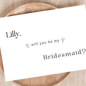 Cartão de proposta de festa de casamento, cartão postal de proposta de madrinha, madrinha de casamento, cartão de você será minha madrinha, papelaria de casamento, simples