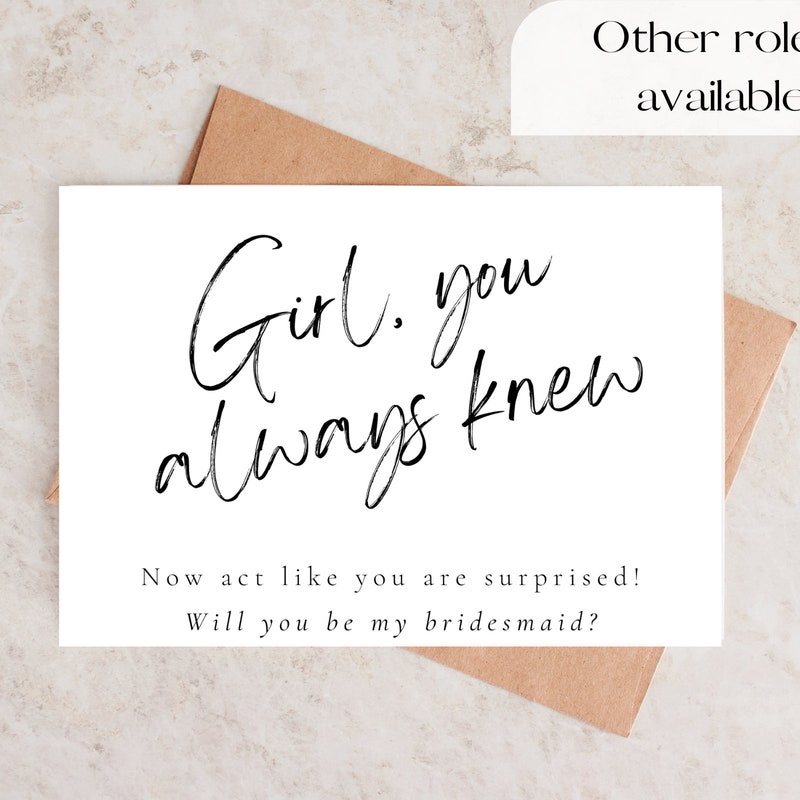 Bridesmaid Proposal Card Funny - Etsy