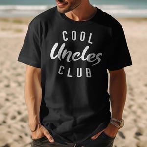 Cool Uncles Club Graphic Tee, Novelty Uncle Shirt, Cool Uncle Gift Idea, Funny Family T-Shirt, Uncle Appreciation Tee, Funky Uncle Top