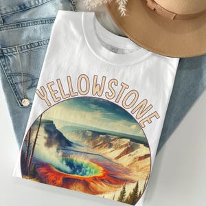 Yellowstone National Park T-Shirt, Vintage Yellowstone Graphic Tee, Nature Lover Gift, National Park Apparel, Adventure T-Shirt
