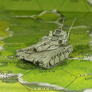Merkava-X / Sir Mortimer Bombito / Mecha estadounidense / Compatible con BT y otros juegos de guerra de mesa de 6 mm