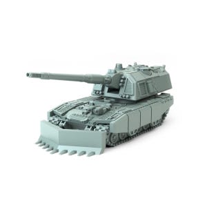 Leo 3A11H-FM | Sir Mortimer Bombito | American Mecha | Compatible with BT and other 6mm Tabletop Wargames