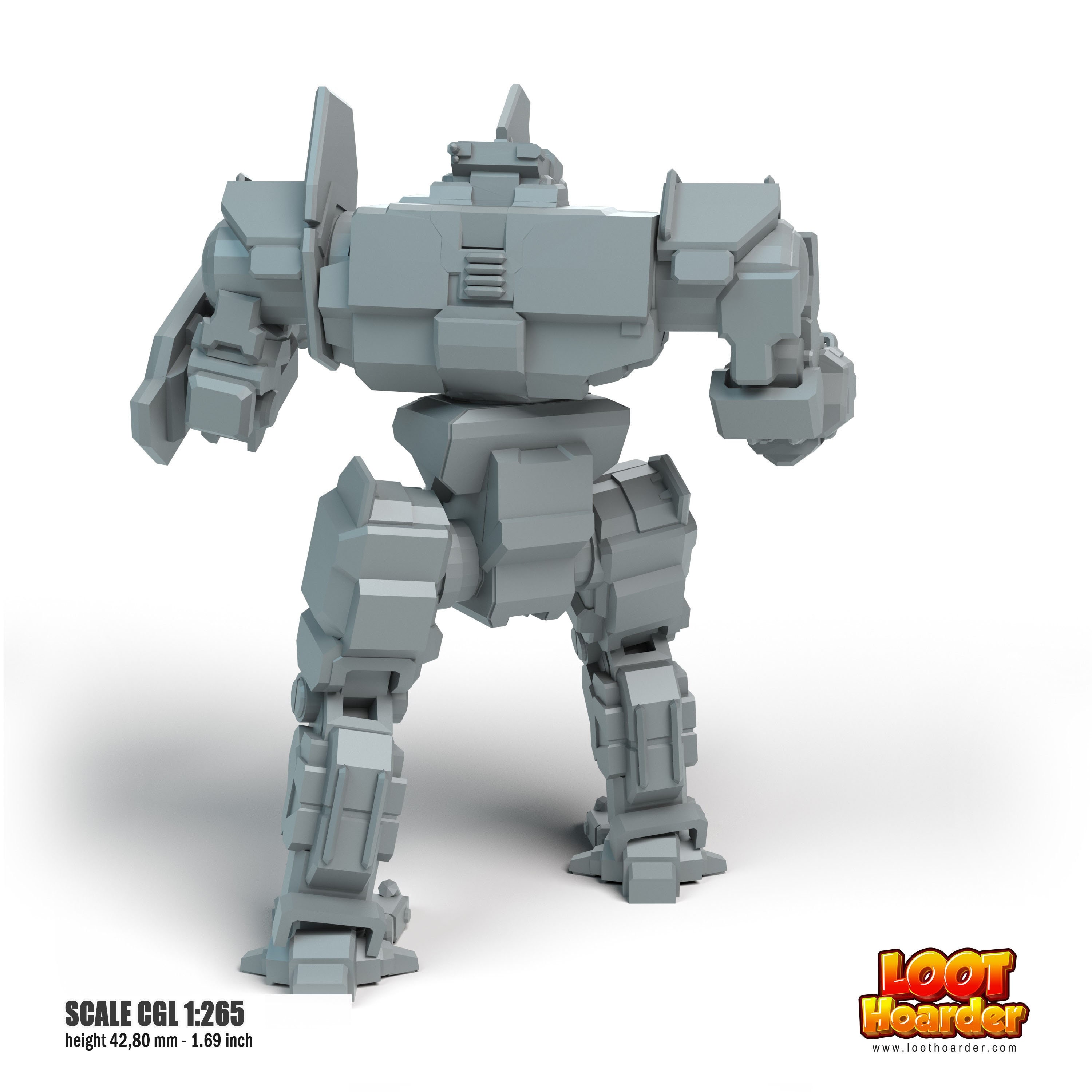 Battletech Miniatures Museum Scale Mechs MWO Style 3D Printed on Demand 