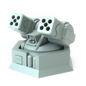 SRM Turret-X | Sir Mortimer Bombito | American Mecha | Compatible with BT and other 6mm Tabletop Wargames