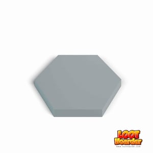 Wargame Hex Bases - Clear