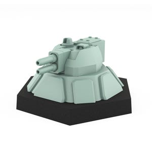 Turret M | Sir Mortimer Bombito | American Mecha | Compatible with BT and other 6mm Tabletop Wargames