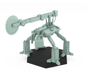 Agromech Circular Saw | Sir Mortimer Bombito | American Mecha | Compatible with BT and other 6mm Tabletop Wargames