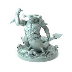 Shark E - Miniature by Cast n Play | RPG | Role Playing | DnD