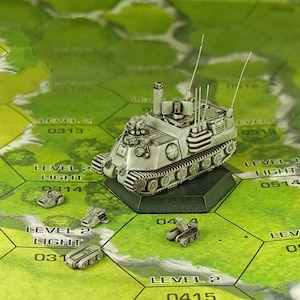 H-Scout Carrier | Sir Mortimer Bombito | American Mecha | Compatible with BT and other 6mm Tabletop Wargames