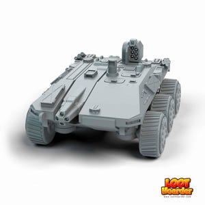 Hetran Mk2 | Sir Mortimer Bombito | American Mecha | Compatible with BT and other 6mm Tabletop Wargames