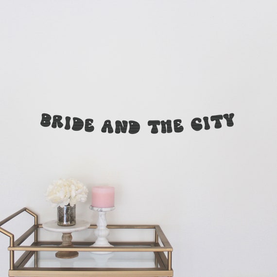 Bachelorette Party Banner, Bride and the City, New York, Miami, Nashville, City Themed Bach Party, Custom Banner