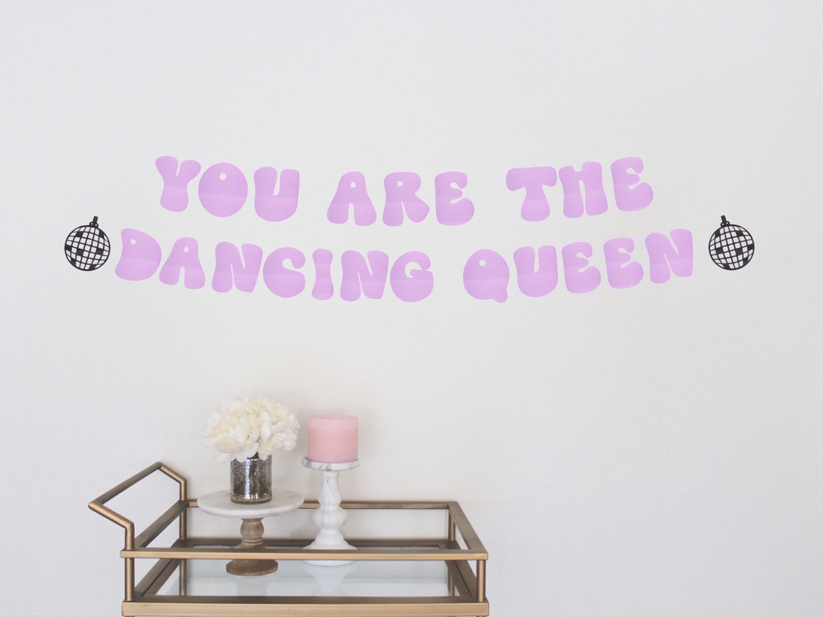 CharmingElf Mamma Mia Party Decorations, You Are The Dancing Queen Tapestry  Boutique Wall Tapestry Wall Hanging Home Decorations (60 x 40 in)