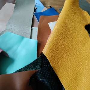 Pelle Bovina Cognac Pretagliata - Pezzi Extra Large Per Artigianato, Format A4 - Foto 14