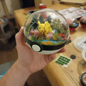 Pikachu, Glumanda, Bisasam oder Schiggy Handmade Pokémon Pokeball Terrarium. Pokemon, Pokeballs, geeky Geschenk. Pikachu - Normal