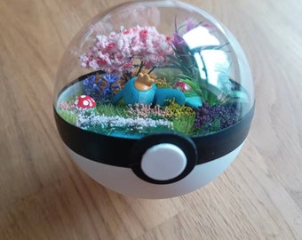 Mudkip Handmade Pokémon Pokeball Terrarium. Pokemon , Pokeballs , geeky gift.