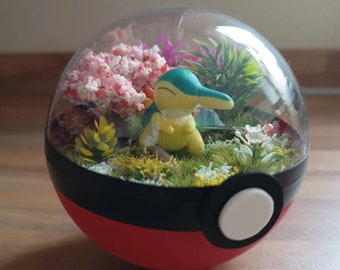 Handgefertigte Pokémon Pokeball Terrarium. Pokemon, Pokeballs, geeky Geschenk.