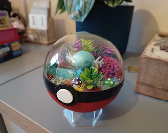 Wooper handgemachtes Pokémon Pokeball Terrarium. Pokemon, Pokeballs, Geeky-Geschenk.