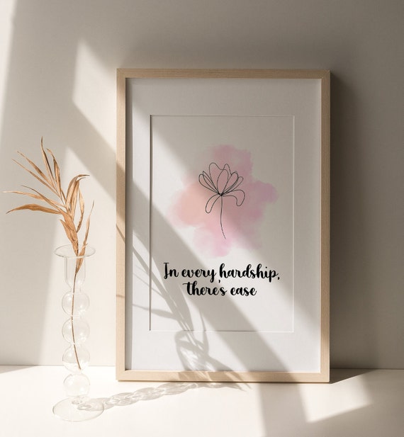 Pink Islamic Wall Art Islamic Wall Decoration Muslim Etsy