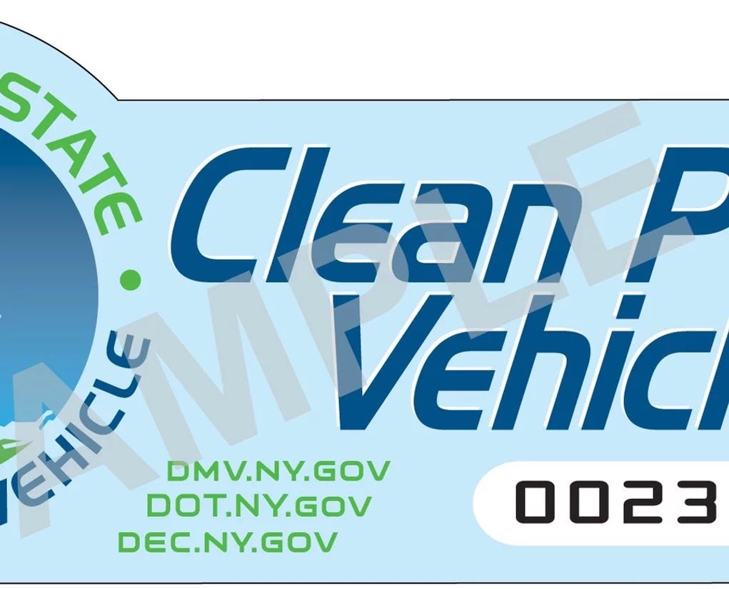 NY Clean Pass Decal Removable Etsy