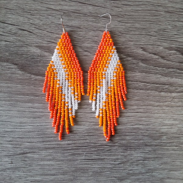 Orange Earrings Etsy
