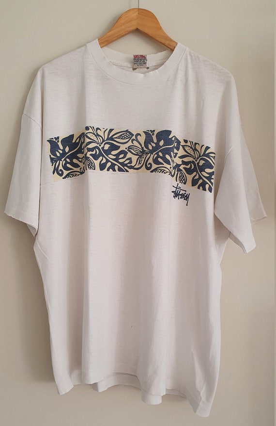 Stüssy Floral Hawaii T-shirt 80's 90's Vintage - Etsy