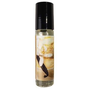 Vanilla Perfume Oil by Shadow Scents - Sweet Creamy Roll On Fragrance for Women, Long Lasting Gourmand Scent, Classic Vanilla Scent